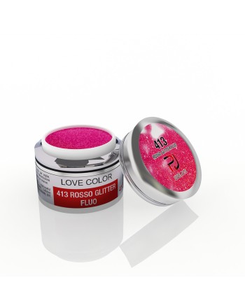 GEL COLOR 413 ROSSO GLITTER...